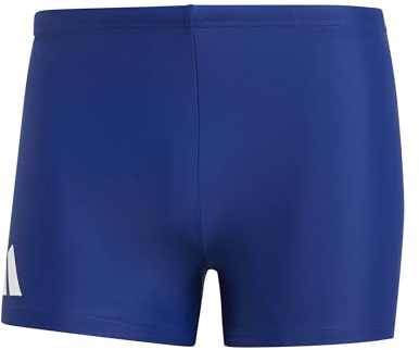 adidas Men's Solid Swim Boxers, Dark Blue/White, 46