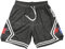TPAZGHE Basketball-Shorts für Herren, Netzstoff, Fitnessstudio, Sport, Workout, Training, Kordelzug, Retro-Laufshorts mit Taschen, A016, Klein