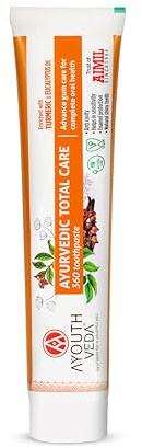 Ayouthveda Ayurvedic Total Care 360 Toothpaste - Turmeric & Eucalyptus Oil for Complete Oral Care, Sensitivity & Enamel Protection, Vegan, 100g