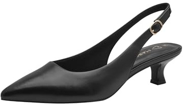 Marco Tozzi Décolleté da Donna Morbido Plantare Feel Me Fodera Morbida vegane Sintetiche, Nero (Black), 37 EU