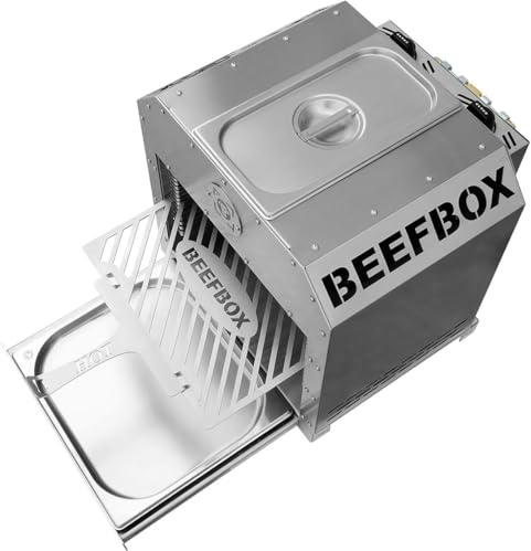 BEEFBOX TWIN 2.0 – XXL 850 °C griglia con 2 x 4,2 kW – completamente in acciaio inox – smontabile – accensione elettronica – zona di mantenimento del calore integrata
