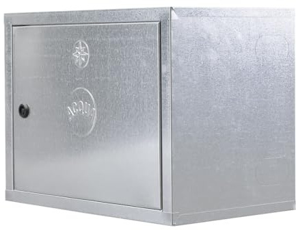 Cassetta per Contatore Acqua in Lamiera Zincata – Spessore 6/10 – Dimensioni 40x50x25 cm – Dotata di chiave