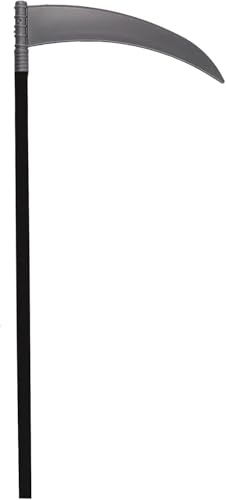 Active Star Grim Reaper Scythe, Adults & Kids 3 Piece Adjustable Plastic Prop For Halloween Costume, Death Reaper Scream Cosplay Weapon Accessory For Fancy Dress, Parties & Decorations
