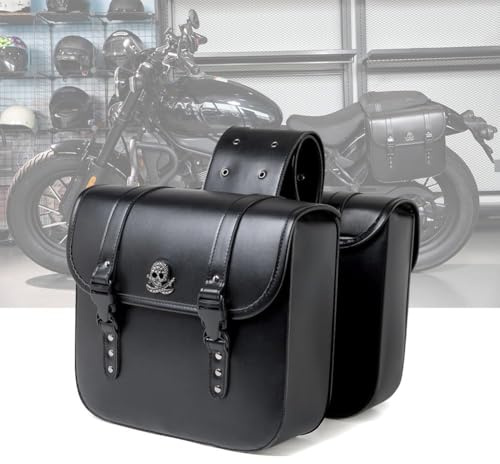 DAHJSD Borse Laterali Moto per Moto Guzzi V7 – Borsa Posteriore Impermeabile, Borsa Sella Moto e Zaino Moto, Facile Installare, Borsa Moto Accessori,A