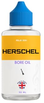 Molevion Herschel Bore Oil 30 ml | Woodwind Bore Conditioning Oil for Clarinet, Oboe, Bassoon & Wooden Recorders – Moisture Balance, Crack Prevention, Low Residue