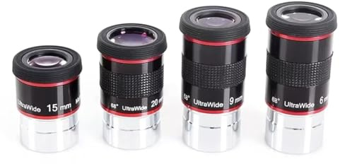 NONDK Ultra Wide Angle 68 Degree Eyepiece Uw6mm 9mm 15mm 20mm Planetary High-Power Astronomical Telescope Accessories