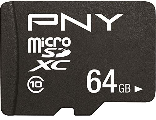 PNY Performance Plus Microsdxc Card Class 10-64GB, Schwarz