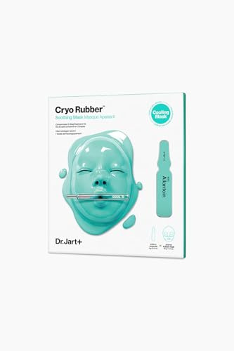 Dr.Jart+ Cryo Rubber Soothing Korean Face Mask | Hydrates and Reduces Redness | Korean Skin Care | Travel Size, 1 Pack
