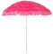 INDA-Exclusiv Hawaii Strandschirm Bastschirm Sonnenschirm Sonnenschutz Gartenschirm Sonnenschutz knickbar Polyester Pink Ø1,6m