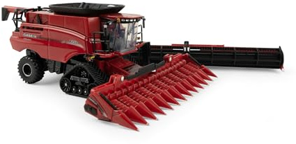 1/64 Case IH 7250 Tracked Combine with Corn & Grain Heads Prestige Collection 44327