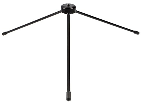 Trépied de table compact en aluminium - 25 cm - Filetage 1/4 - Pliable - Appareil photo - Microphone - Lumière LED - Streaming - Photographie