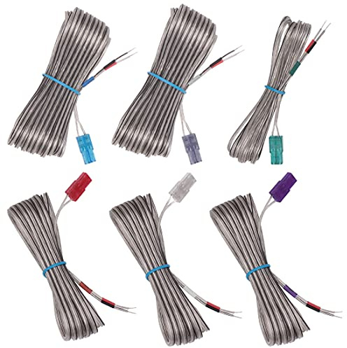 ExploreHome Set of 6 Home Theater Speaker Wire Cord Cable Fit for Sony Home Theater System DAV-HDX275 DAV-DZ1000 DAV-DZ150K DAV-DZ151KB DAV-DZ230 DAV-DZ295K DAV-DZ310 DAV-DZ555K DAV-DZ640K DAV-DZ780