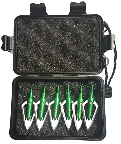NC Hunting Arrowhead Cutting Blade Archery Broadhead Traditional Crossbow Compound Bow Arrowhead (Green)