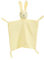 Couverture douillette avec tête de lapin - Tulle double couche - 100 % coton bio - Cadeau de naissance pour garçon et fille - Jaune
