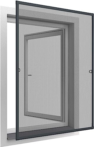 Easy Life Moustiquaire pour fenêtre avec Ressorts d'accrochage 100 x 120 cm