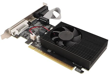 GT730 4 GB Gaming-Grafikkarte, 4 GB DDR3 128 Bit Separate Grafikkarte, 700 MHz 500 MHz, PCI Express 2.0 X 16, VGA DVI HDMI, mit Leisem Lüfter, für ATX ITX-Gehäuse