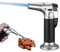 Blow Torch with Safety Lock & Adjustable Flame - Fit All Tanks, Suitable for Cooking, BBQ, Baking, Brulee, Creme and DIY Soldering (Butane Not Included)
