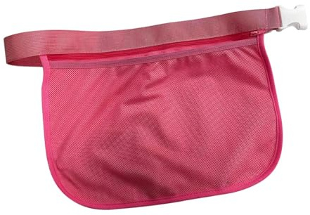 Harilla Sac de Transport Porte-Balle de Tennis, Pochette de Taille, Sac Banane pour balles de Golf, Sac de Rangement de balles d'extérieur pour, Rose