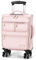 YULEEE Klein Trolley Handgepäck Koffer Weichschalen Leicht Reisekoffer Kabinentasche mit 4 Rollen Rollkoffer Flugzeug Stoff Kinder Kabinengepäck Cabin Trolleys für Damen Rosa