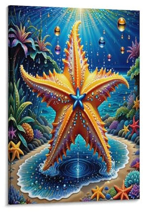 VFKLZCNYR Star Adulte Et Enfant Peinture À L'huile 3D Professionnel Peinture Sur Toile Kit Avec Cadre 20x30inch(50x75cm)