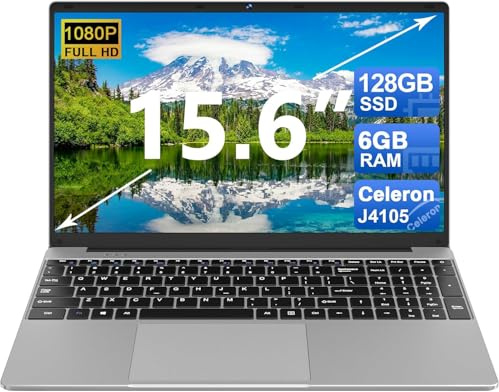 PC Portatile Notebook 15.6 pollici 5G WiFi 128GB ROM 1TB SSD Estensioni 6GB RAM, Computer Portatile Win10 5000mAh1080FHD BT4.2 USB3.0, Laptop Adesivi per Tastiera Italiana & Mouse Senza fili-Grigio