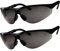 grinderPUNCH 2 Pairs Bifocal Safety Sunglasses Black Lens with Reading Corner - Fully Adjustable Arms Diopter/+2.50