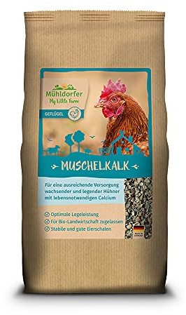My Little Farm, calce di conchiglia, fornitore di calcio di alta qualità per polli in crescita e leggendari, può prevenire i sintomi di carenza, supporta le prestazioni di posa, approvato per