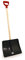 CHARLES BENTLEY Ergonomic Grip Snow Scoop with Wooden Handle, Lightweight, Large Shovel Head, Hardened Plastic (107x35)