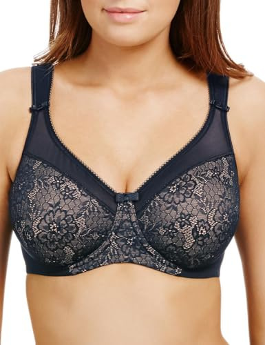 Berlei Women's Beauty Everyday Underwire Minimizer Bra, Blue (Deep Blue), Blue (Deep Blue), 42H US