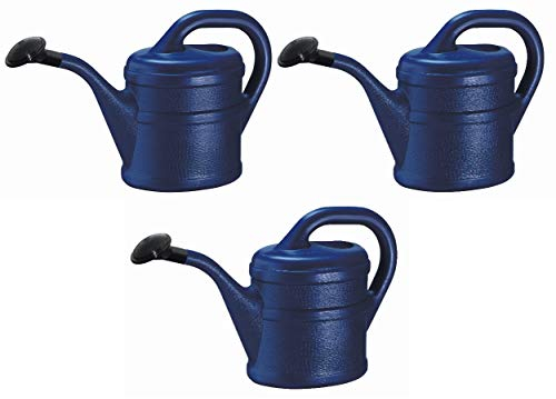 Gießkanne 2L dunkelblau (3X) Blumenkanne Gartengießkanne Farbauswahl