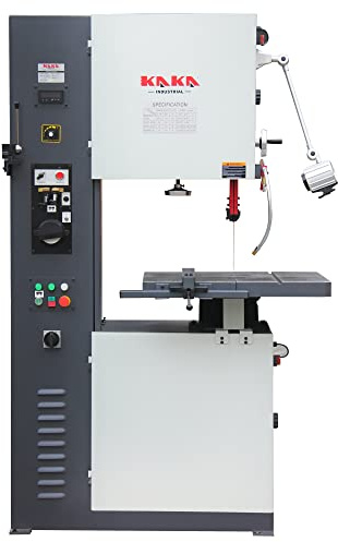 KAKA INDUSTRIAL Vertical Band Saw,16-inch Metal Cutting Bandsaw, 220V 1PH Variable Speed with Integrated Blade Welder & Grinder, Tilting Cast Iron Table for Steel, Aluminum, Plastic VS-1611