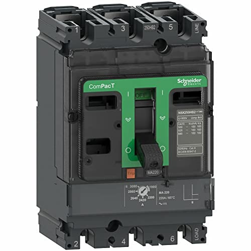Disjoncteur à boîtier moulé ComPacT NSX250HB2 - Disjoncteur de protection moteur 150A
