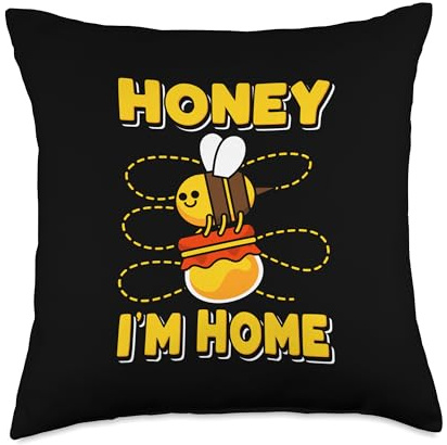 Beekeeper Design For Honey Bees Lover - Honey I'm Home Throw Pillow