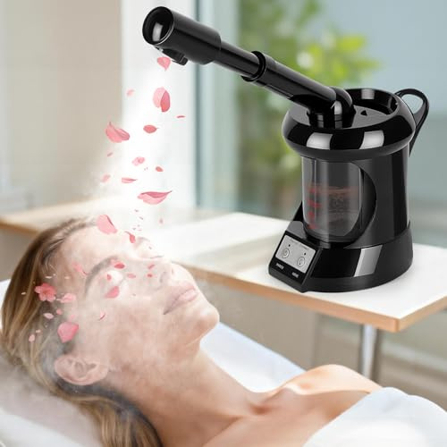 Facial Steamer with Extendable Arm, Deep Cleansing and Hydration