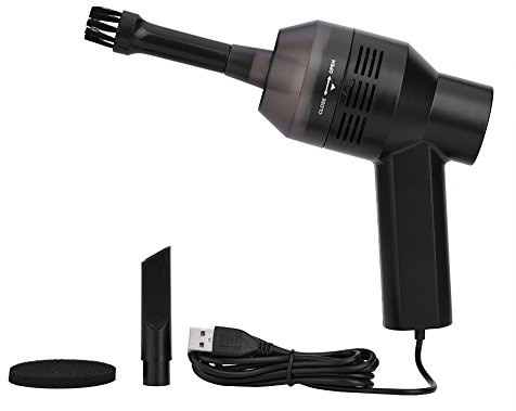 HERCHR Aspirateur de Clavier d'ordinateur Portable USB, Mini aspirateur de Bureau, aspirateur Portable pour Nettoyer la poussière, Les Cheveux, l'ordinateur Portable, la Machine à