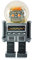 DONKEY Summerglobe The Giant Robot Schneekugel Glitzerkugel aus Glas, Polyresin, Wasser, Größe: ca. 22 x 8,5 x 7,5 cm, 330452