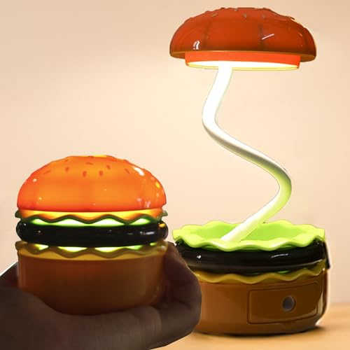 HYLING Cute Desk Lamp for Kids, Small Desk Lamp for Boys’Room Decor, Nursery Night Lights Adjustable,Desk Decoration Ambient Lighting Toddler Graduation Gift (Yellow)