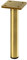 GTV - Ronda Simple Möbelbein | Möbelfüße | Metall Schrankfüße, Sofa Ersatz Stützfüße Beine für Möbel/Sofa/Tisch| H=180 mm, fi25 mm, Stahl, Gold gebürstet