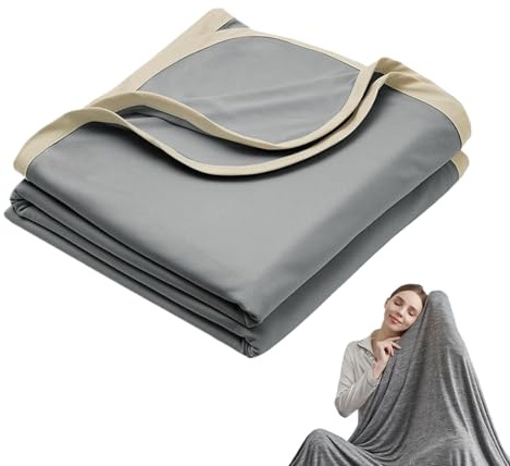 Genérico Mantas Enfriadoras - Manta Transpirable para Descanso | Accesorios de Viaje Lavables, Ropa de Cama Ligera para Hogar, Estudio y Hotel
