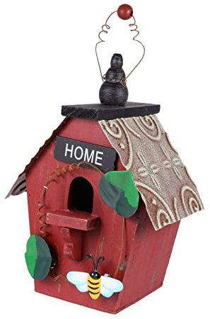 JOINPAYA Maison Oiseau Exterieur Suspendue Nichoir De Jardin Bois Pendentif Decoratif Suspendu Maison Bois