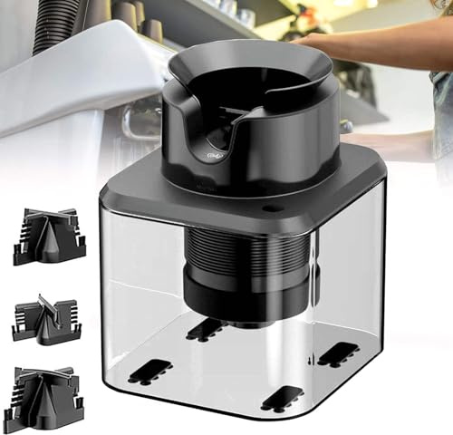 Pulitore Automatico per portafiltro, Macchina elettrica per la Pulizia con 3 spazzole, Adatta a Ciotole da 58 mm, Pulizia Rapida in 5 Secondi, Installazione da Tavolo o da Incasso
