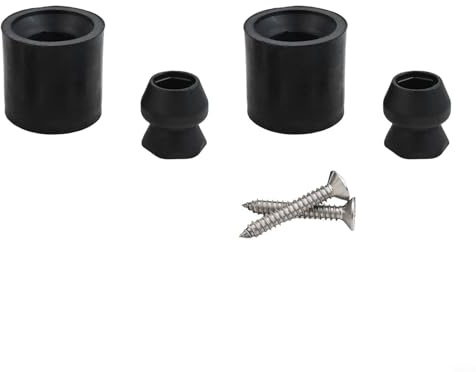 LatoYard Kit di supporto per porta rimorchio, confezione da 2 accessori in gomma per paraurti per camper e rimorchi per cavalli