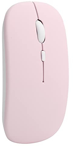 Ratón Inalámbrico Bluetooth 5,0, Color Rosa, Silencioso, Accesorios para Ordenador Portátil, Biblioteca, Sala de Reuniones, Dormitorio, Color ABS