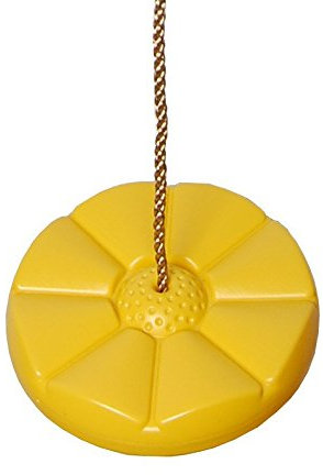 OTITU Altalena Rotonda per Bambini in Plastica Resistente alle Intemperie per Giardino - Giocattolo da Esterno - Sedia Sospesa Amaca Altalena