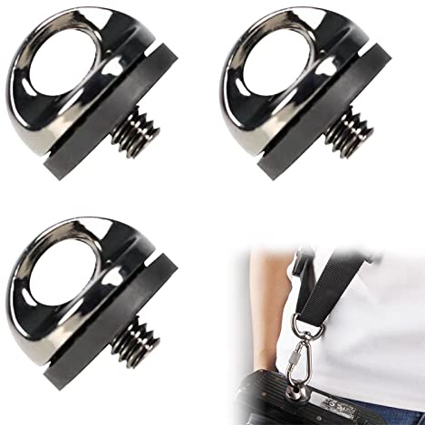 1/4 tums kameraadapter, adapter-skruv för kamerarem 1/4 tum, 1/4 kamera, stativgängfäste, öglekamera, 1/4 ögla, kameraadapter, kameraplatta ögla, skruvhållarkamera, 3 stycken