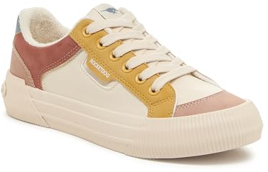 Rocket Dog Women's Cheery Sneaker, Block Tan Combo, 7 UK