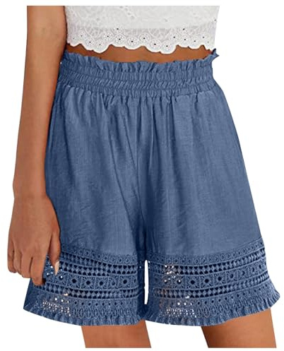Short De Pretina Alta De Moda Calzonas Vaqueras Mujer Chinos Cortos Mujer Short Dama Playa Leggins Cortos Blancos Bermudas Elegantes Mujer Short De Mujer Deportivo Pantalones Cortos para Mujeres