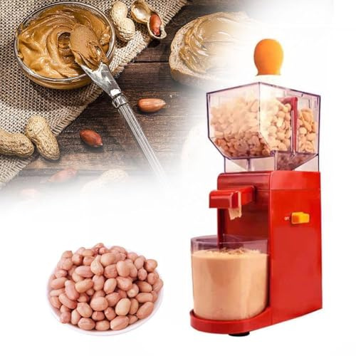 Macinino elettrico per burro di arachidi, 500 ml, con base antiscivolo/ingresso a clessidra, macchina elettrica per burro di noci e arachidi, robot da cucina per casa