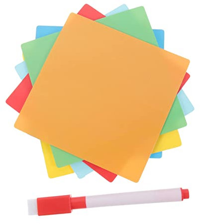 OFFSCH Notas Adhesivas Borrables Reutilizables Etiquetas Borrables Para Pizarra Blanca Notas Adhesivas De Borrado Seco Para Oficina