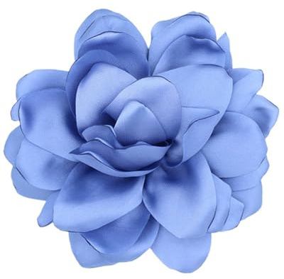 LOZTBUE 1 pezzo spilla fiore rosa, spilla mussola grande, fermaglio per capelli, classico, elegante, fatto a mano, fiore, adatto per matrimonio, festa, danza